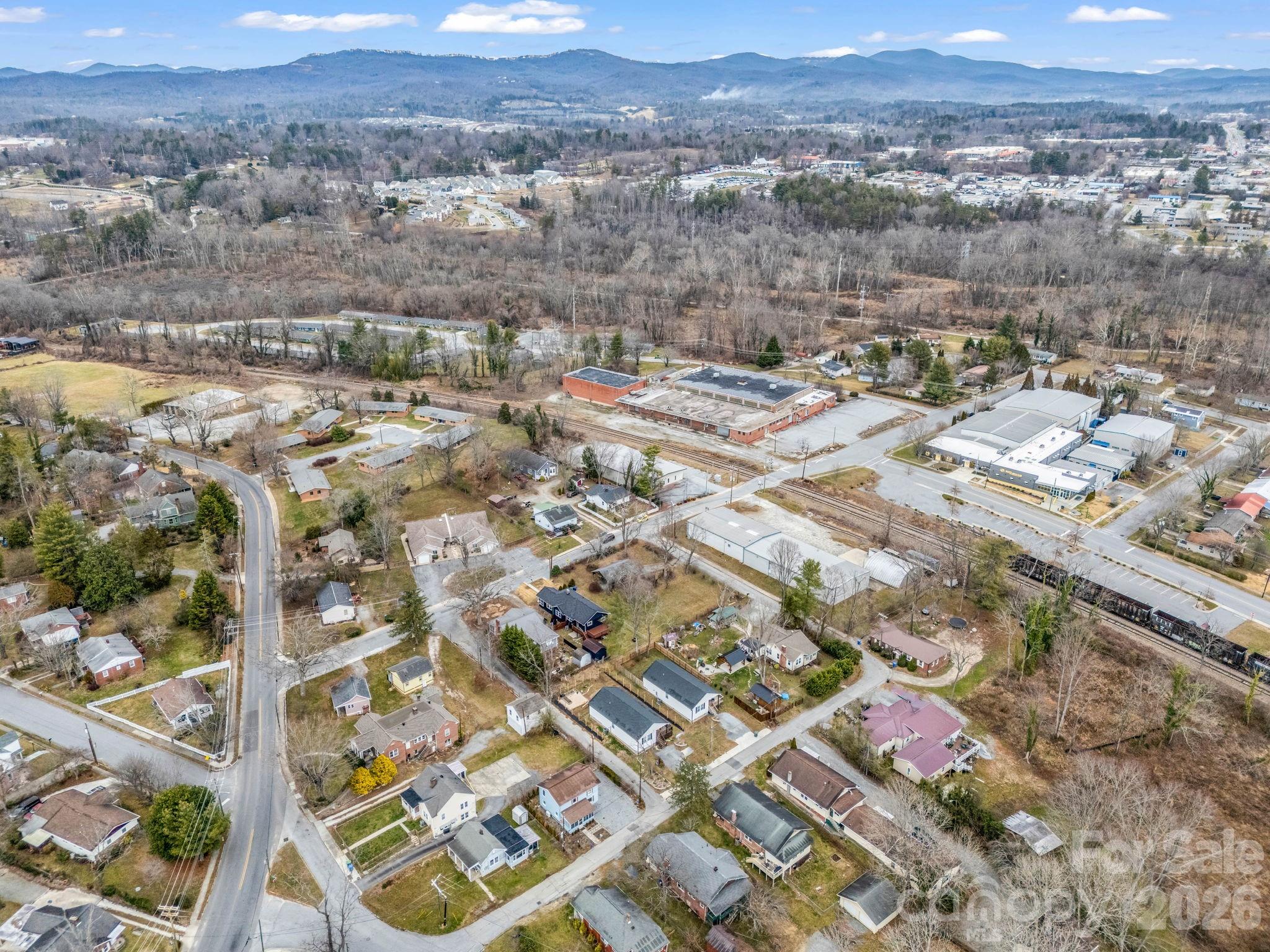 0 Ray Avenue Hendersonville, NC 28792 - Photo 14 of 18 an aerial view of residential house and outdoor space