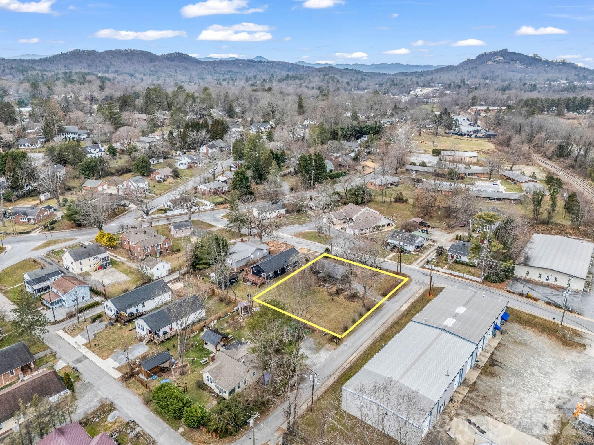0 Ray Avenue Hendersonville, NC 28792 - Photo 10 of 18 an aerial view of residential houses with outdoor space