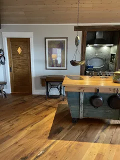a room with gym equipment