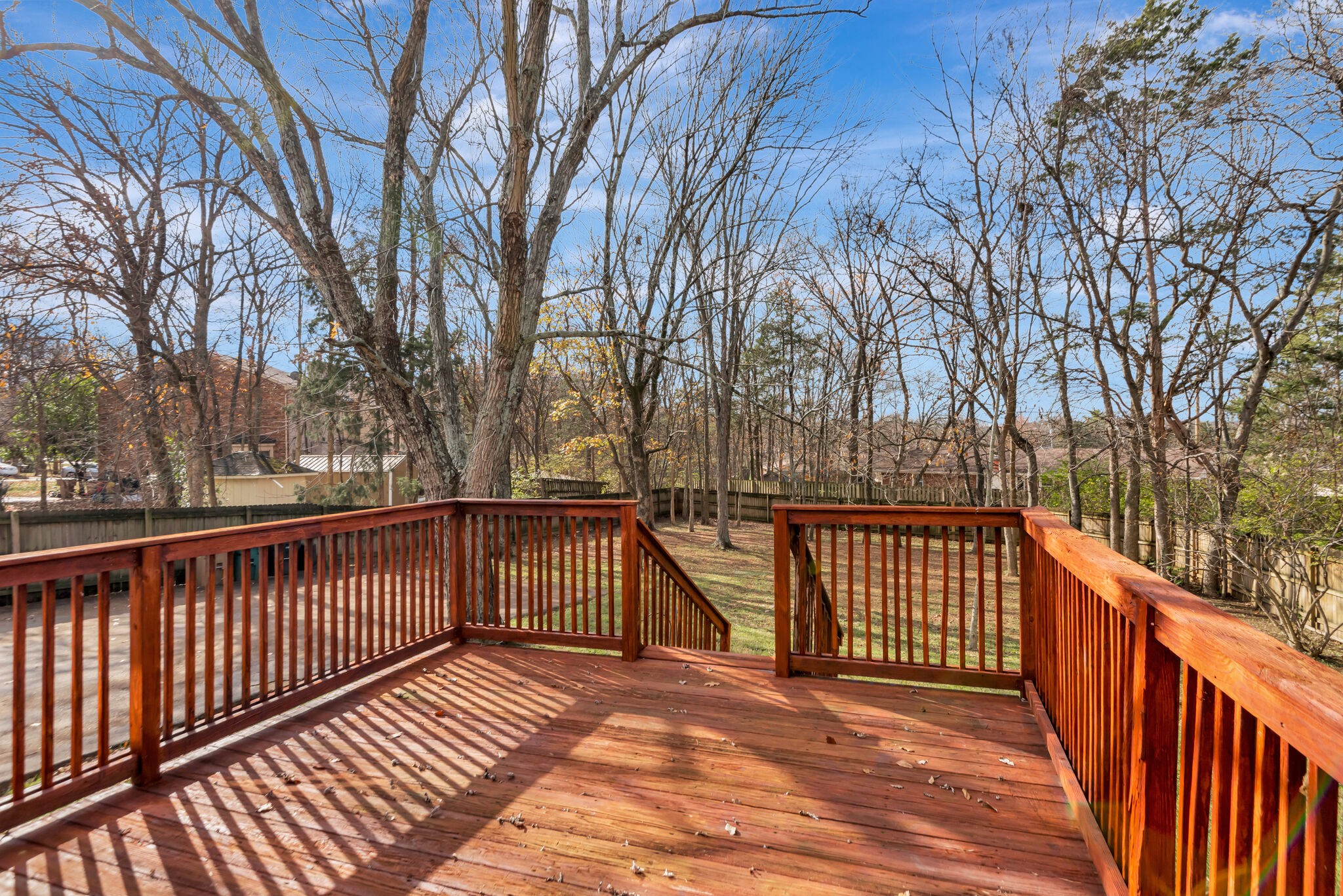561 Castlegate Drive Nashville, TN 37217 - Photo 17 of 21 a view of a wooden street from a balcony
