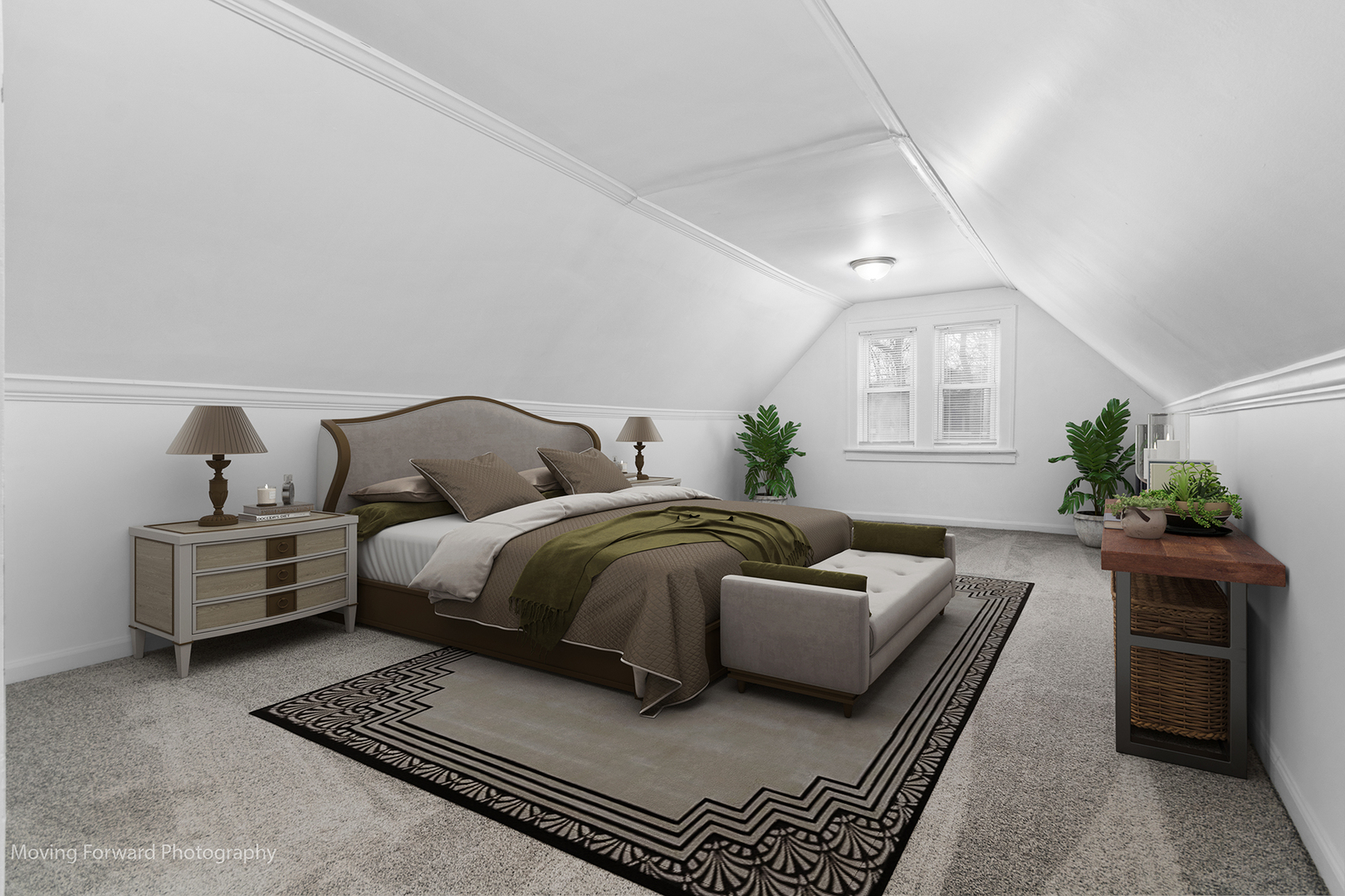 11945 South State Street Chicago, IL 60628 - Photo 9 of 16 a bedroom with furniture and a potted plant