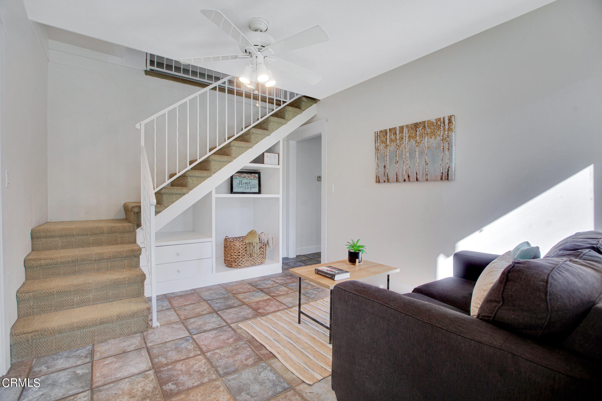 1741 Mission Street South Pasadena, CA 91030 - Photo 20 of 51 a living room with furniture and stairs