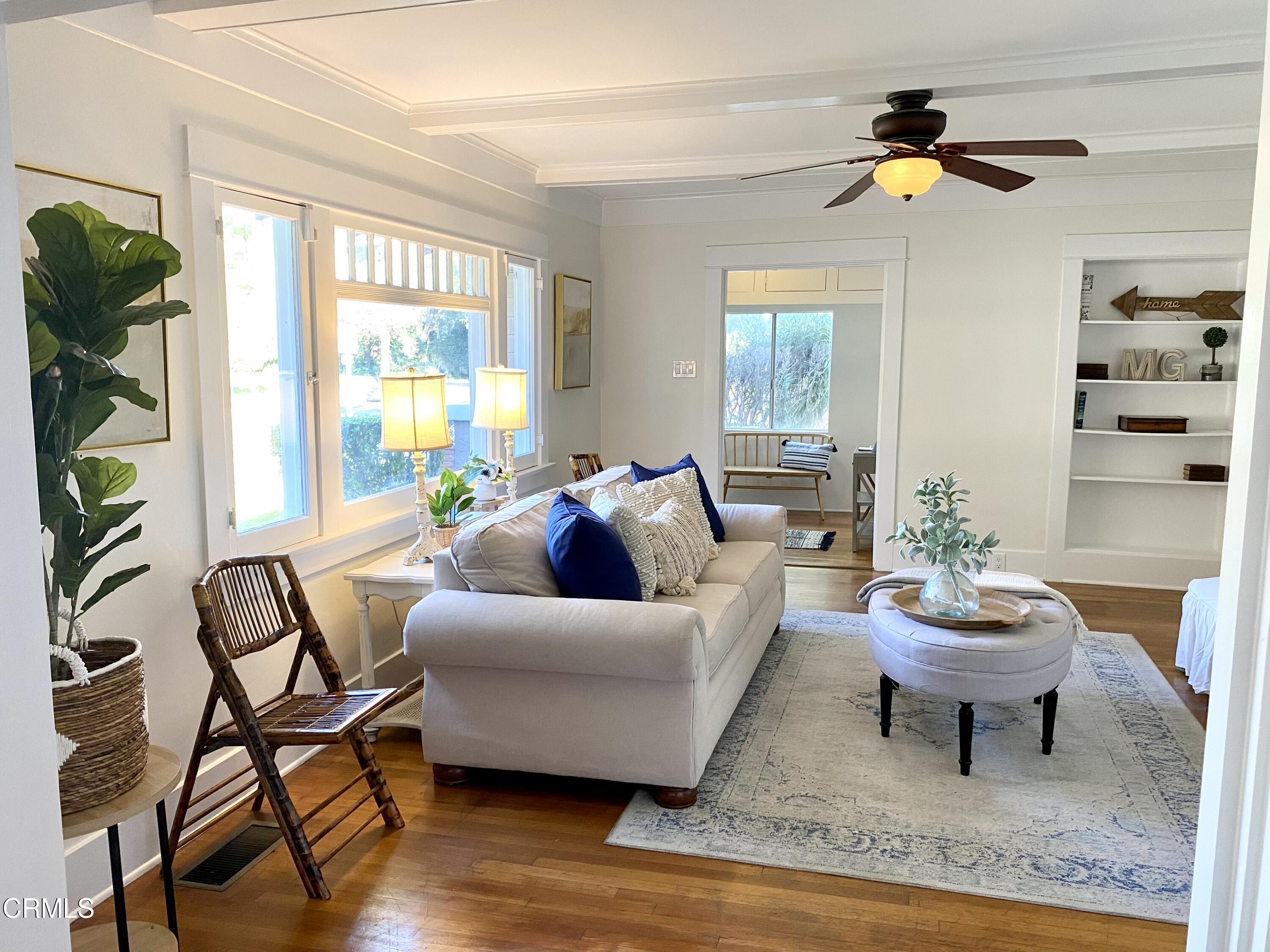 1741 Mission Street South Pasadena, CA 91030 - Photo 8 of 51 a living room with furniture and a potted plant