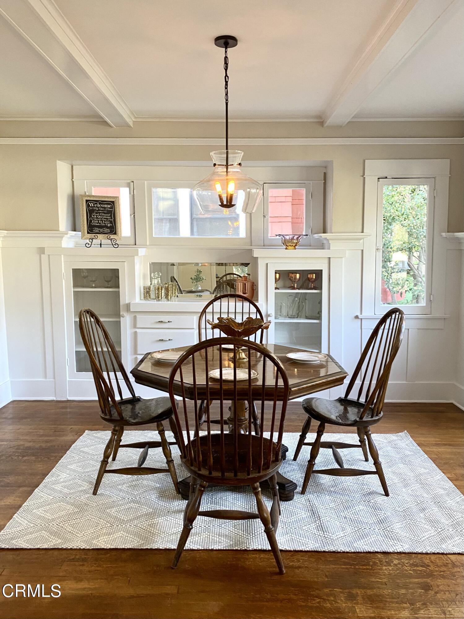 1741 Mission Street South Pasadena, CA 91030 - Photo 10 of 51 a view of a dining room with furniture window and wooden floor