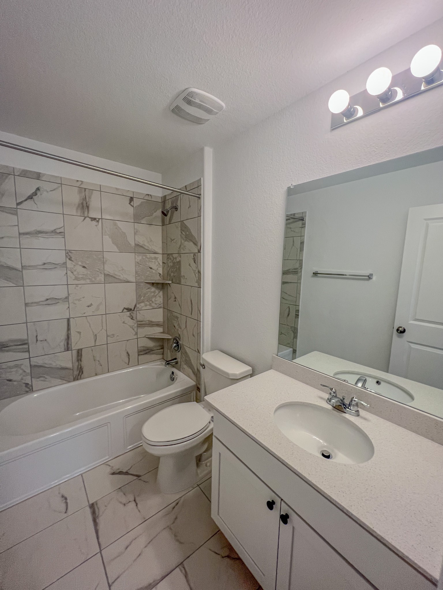 438 Perfect World Loop Jarrell, TX 76537 - Photo 28 of 35 a bathroom with a sink a toilet and shower