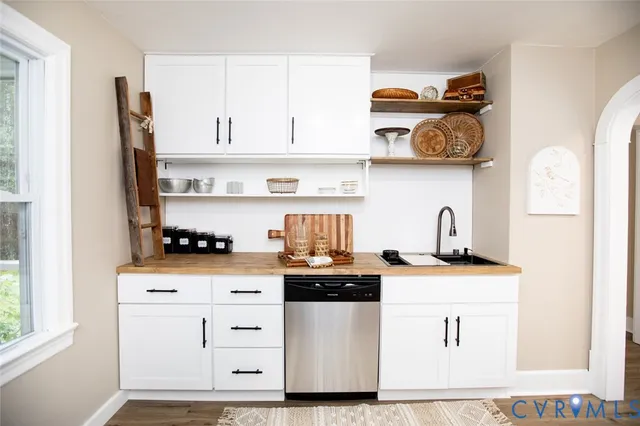 a close view of utility room