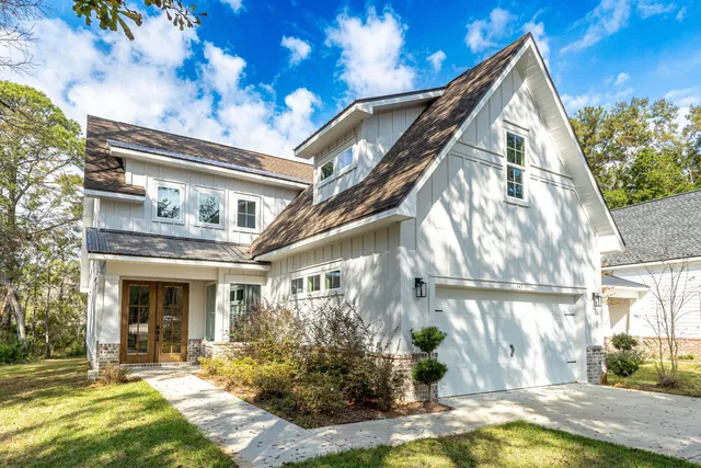 a view of a house with a porch