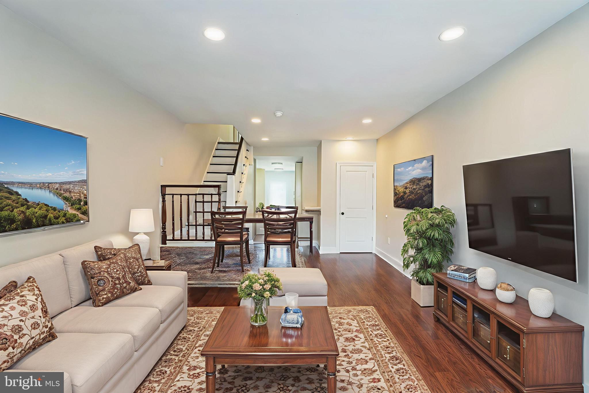 2020 East Cumberland Street Philadelphia, PA 19125 - Photo 9 of 36 a living room with furniture and a flat screen tv