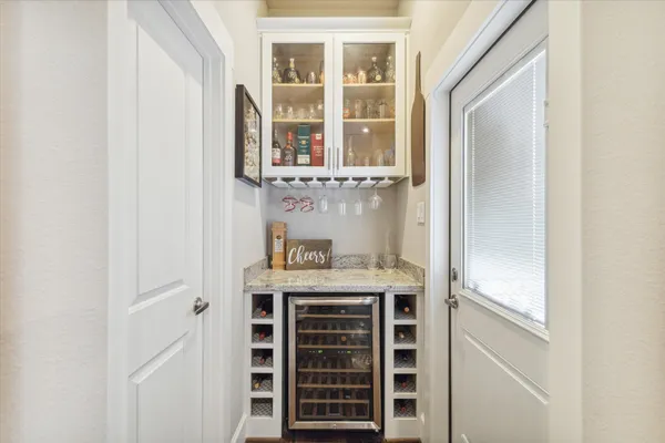 a view of kitchen with windows