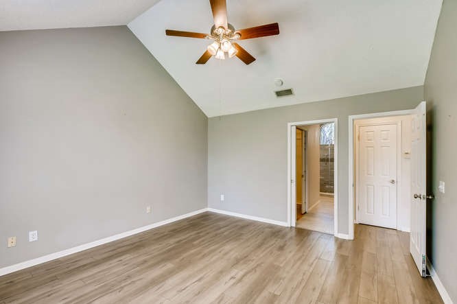 2201 Warfield Way Austin, TX 78728 - Photo 11 of 19 Vaulted ceiling in primary bedroom