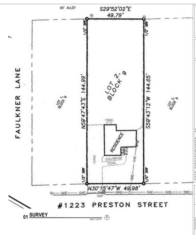 1223 Preston Street Waco, TX 76704 - Photo 2 of 10 Survey map / technical document