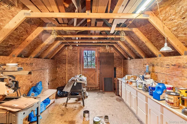 a view of storage and utility room