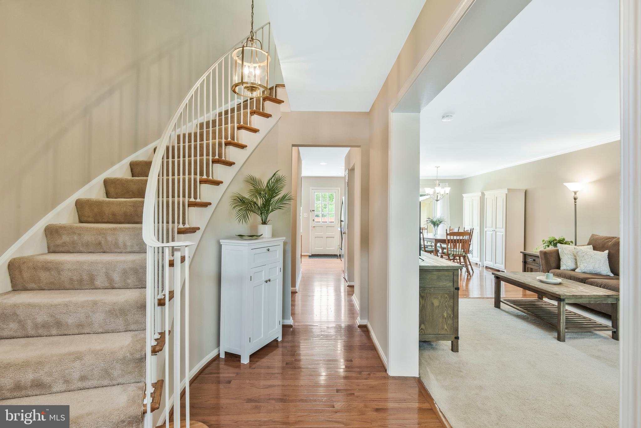5988 Queenston Street Springfield, VA 22152 - Photo 6 of 50 Foyer with eye-catching curved staircase