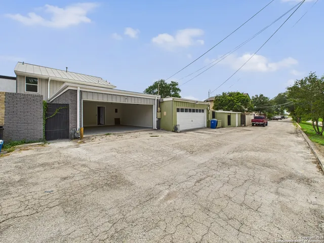 a view of a house with a outdoor space