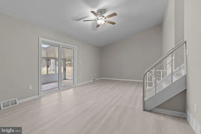 a view of an entryway with a window