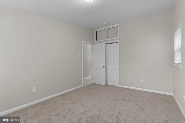 a view of an empty room