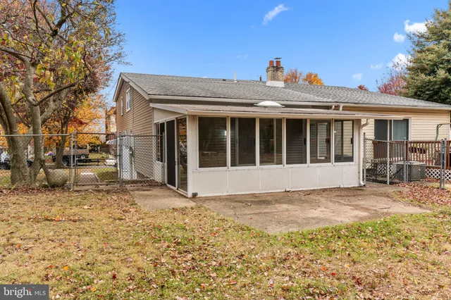a view of a house with a patio