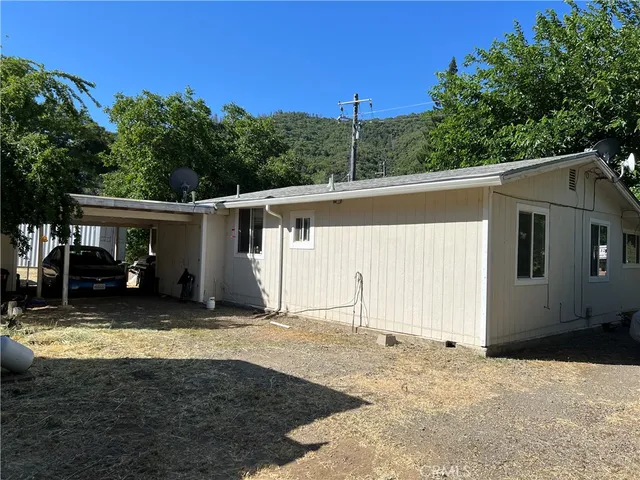 a view of a house with a patio
