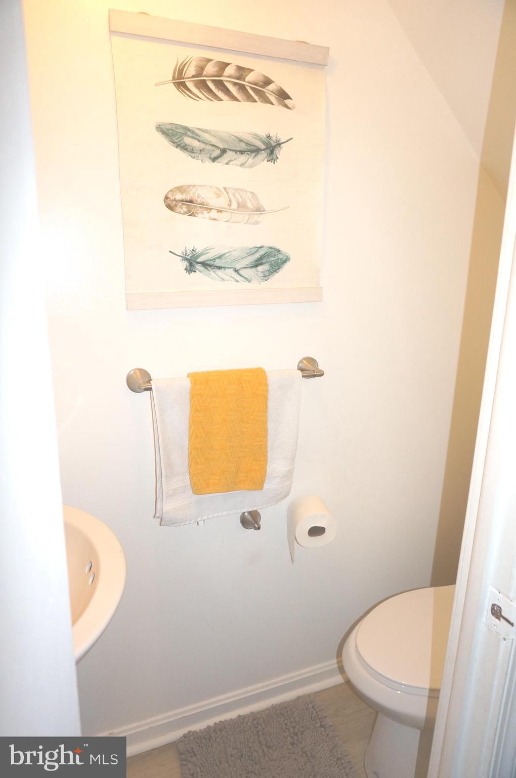 3599 C Nottingham Lane Philadelphia, PA 19114 - Photo 49 of 58 a bathroom with a toilet and a shower curtain