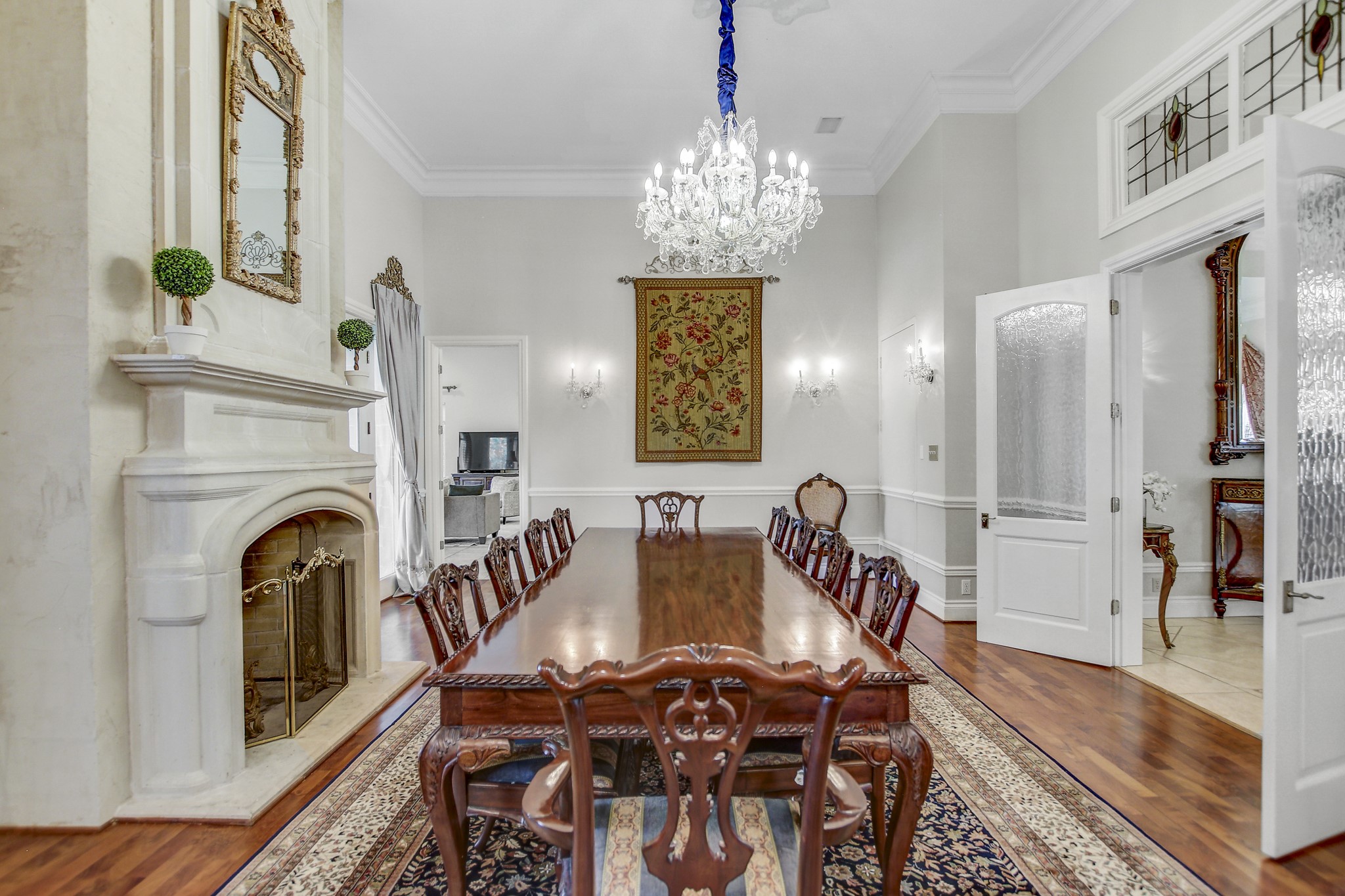 13628 Gregg Manor Road Manor, TX 78653 - Photo 15 of 33 a view of a dining room with furniture and chandelier