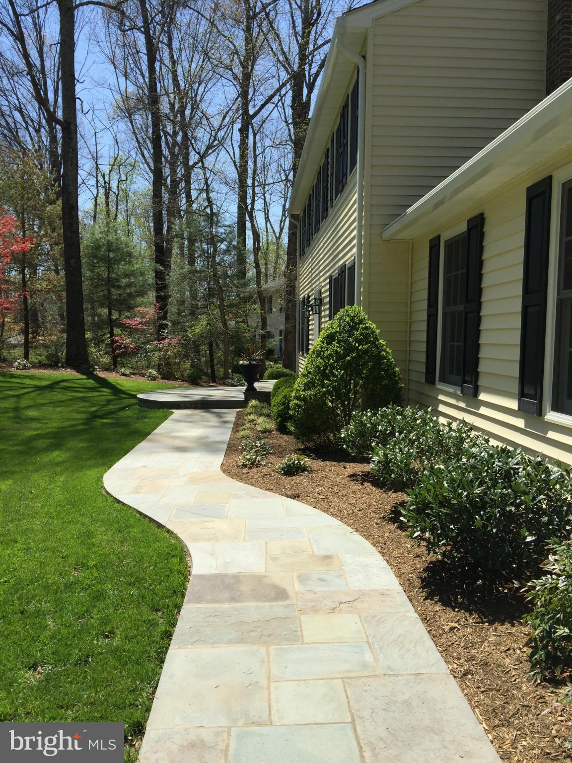 10515 Adel Road Oakton, VA 22124 - Photo 26 of 30 Professional Slate Walkway and Front Entrance