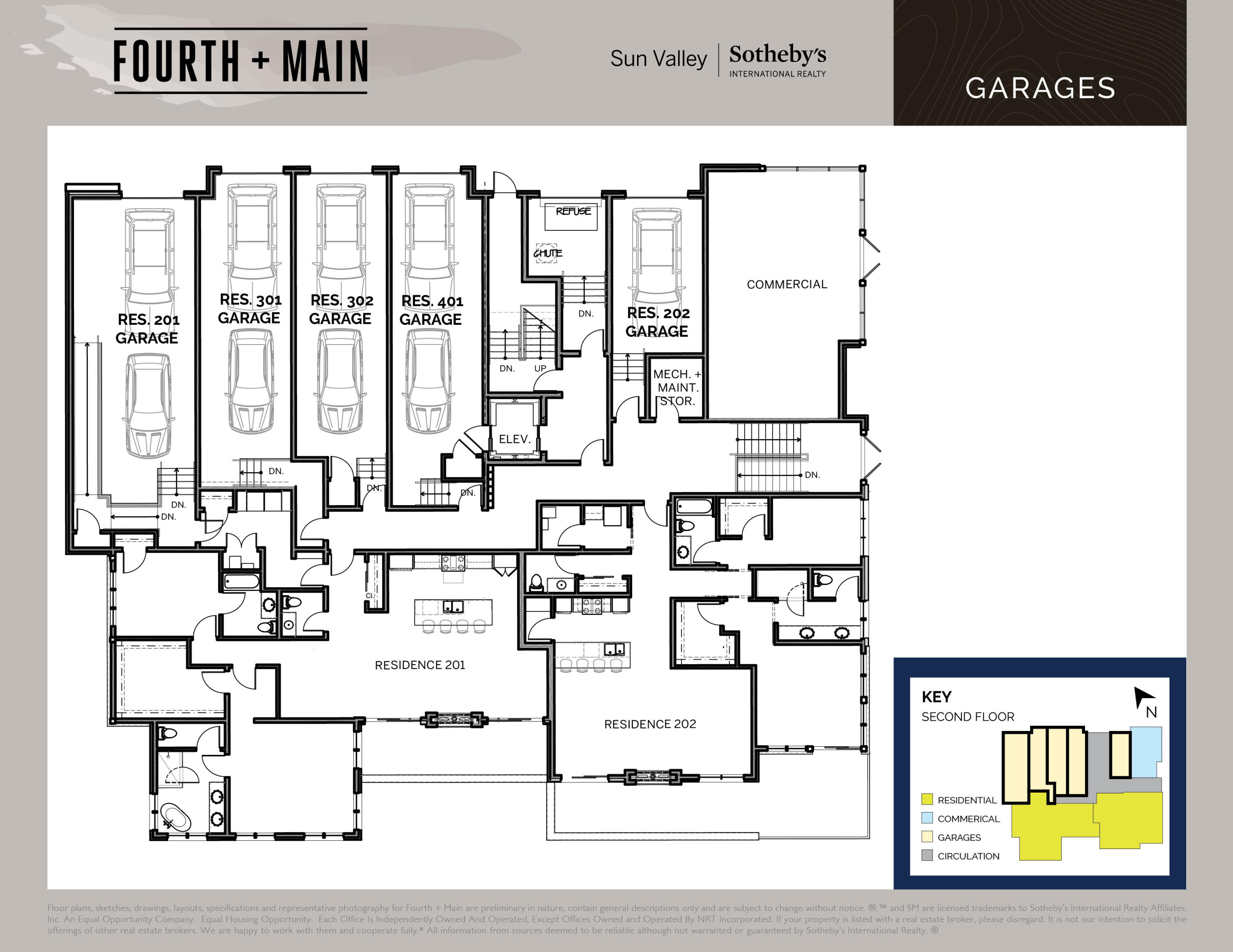 Tbd North Main Street, Unit 302 Ketchum, ID 83340 - Photo 11 of 11 Fourth + Main Garages Floor Plan