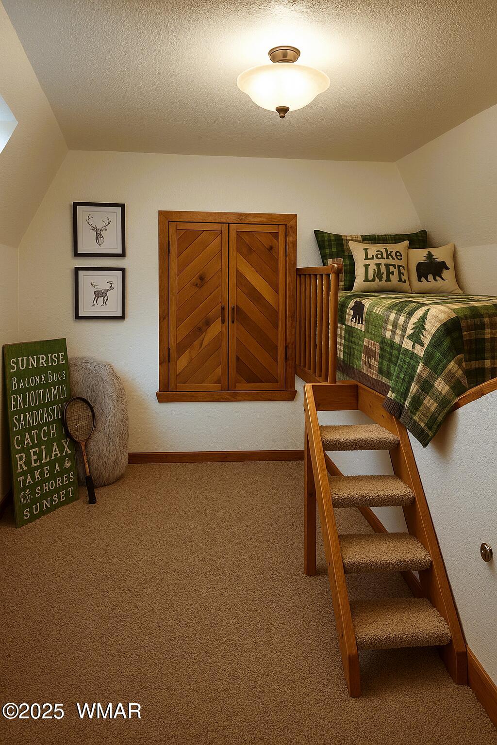 5382 Pine Dawn Road Lakeside, AZ 85929 - Photo 37 of 48 Cute bedroom space with light staging and AI generated images