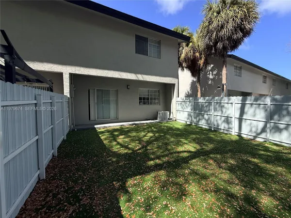 a backyard of a house