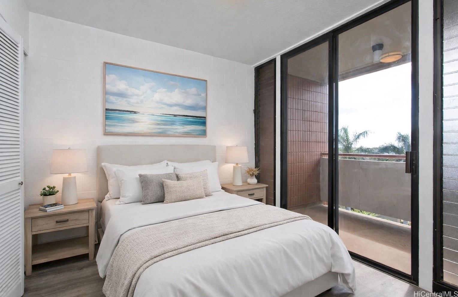 1105 Acacia Road, Unit 308 Pearl City, HI 96782 - Photo 6 of 23 Guest bedroom with private lanai Enhanced