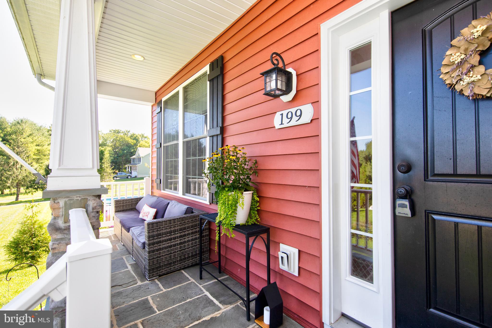 Beautiful blue stone front porch