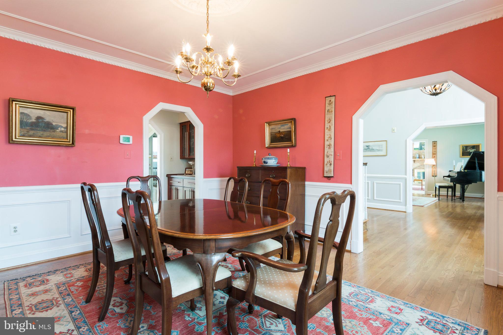 533 Post Oak Road Annapolis, MD 21401 - Photo 10 of 65 Formal dining room with wainscoting