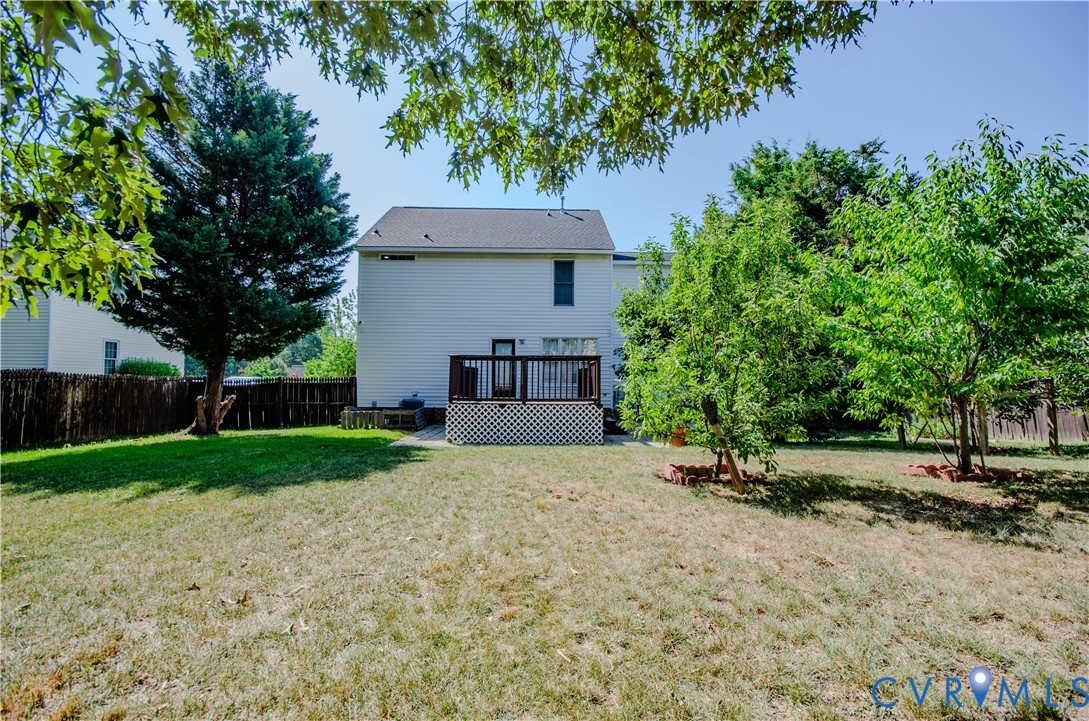 10912 Point Grey Road Henrico, VA 23233 - Photo 33 of 36 Expansive backyard featuring a wood deck with latt
