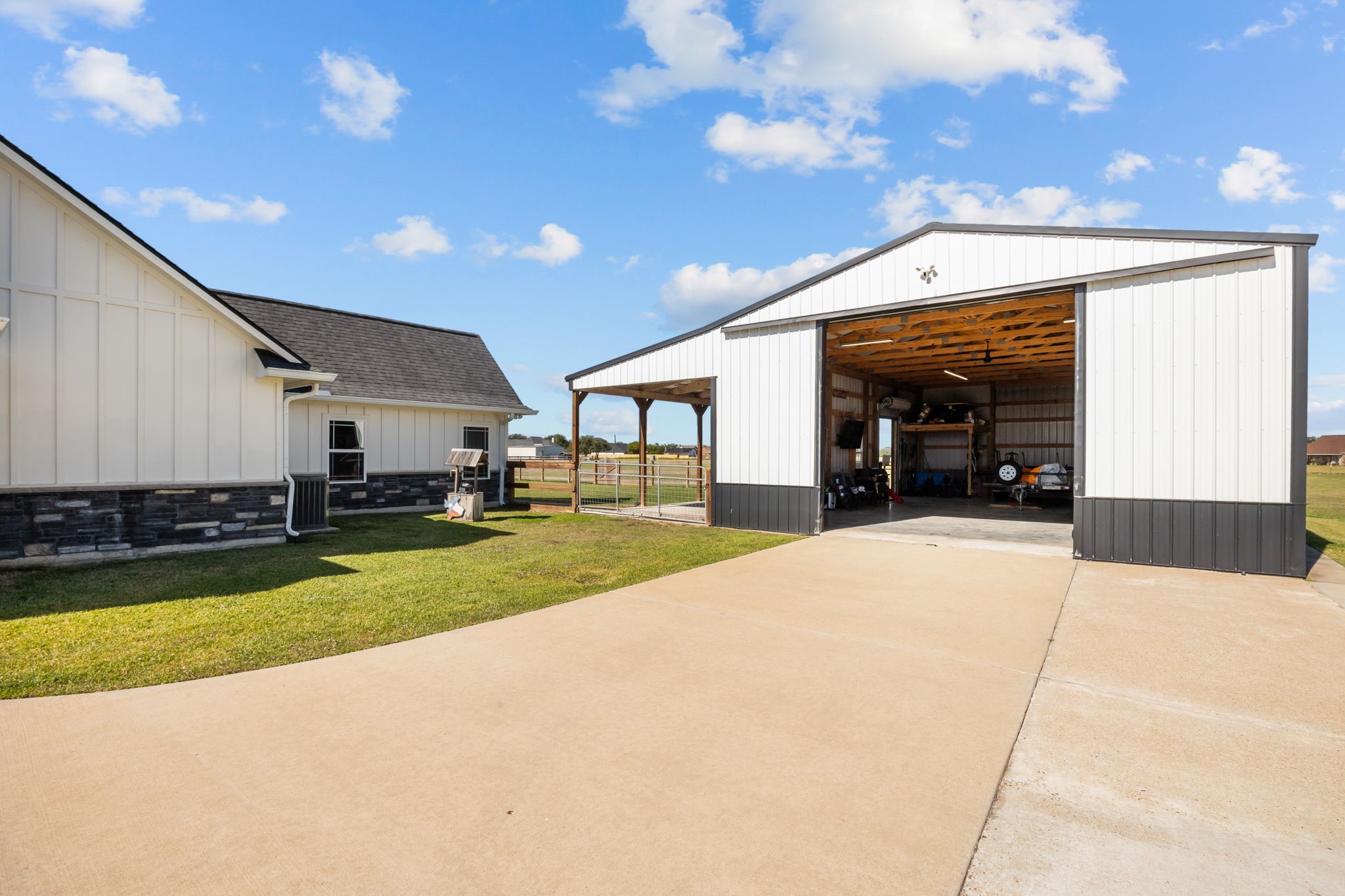 756 Angus Trail Angleton, TX 77515 - Photo 24 of 39 a view of a house with swimming pool and sitting area
