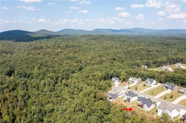 a view of lake with mountain