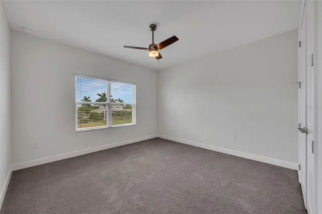 an empty room with window