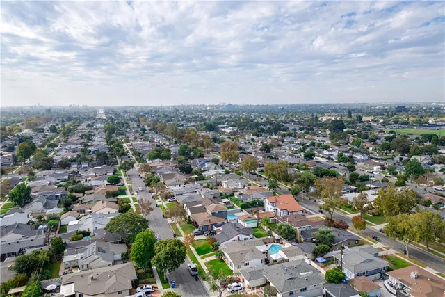 an aerial view of a city