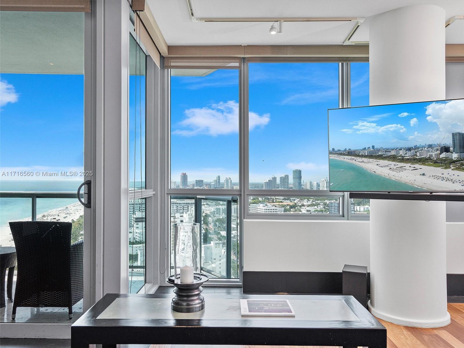 101 20th Street, Unit 3302 Miami Beach, FL 33139 - Photo 11 of 48 a view of a kitchen with workspace and windows