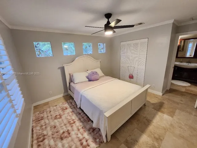 a view of a backyard with trampoline