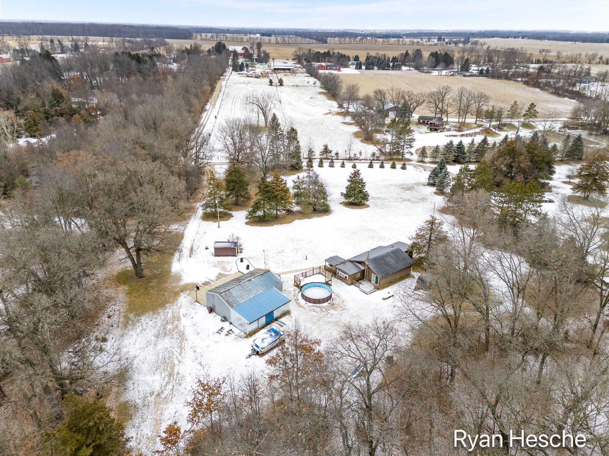8351 Goodwin Road Lyons, MI 48851 - Photo 43 of 44 42-web-or-mls-aerial-17