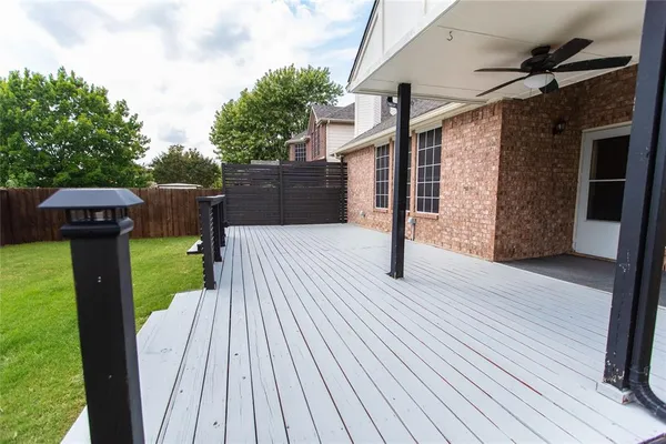 a view of outdoor space and deck