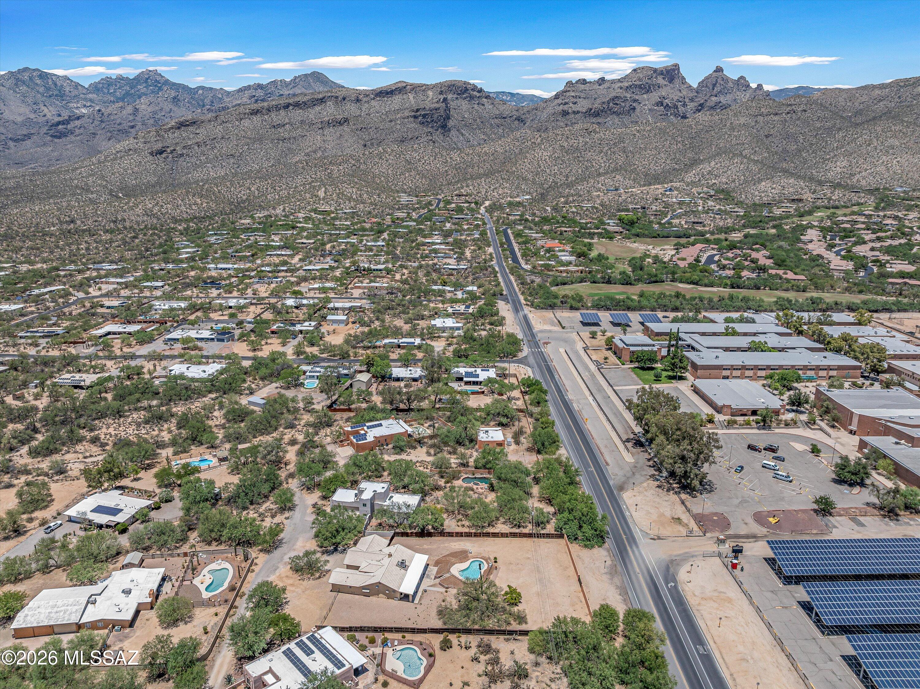 4940 North Castle Ridge Road Tucson, AZ 85749 - Photo 42 of 43 43-Aerial View