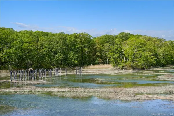 a view of a golf course with a lake