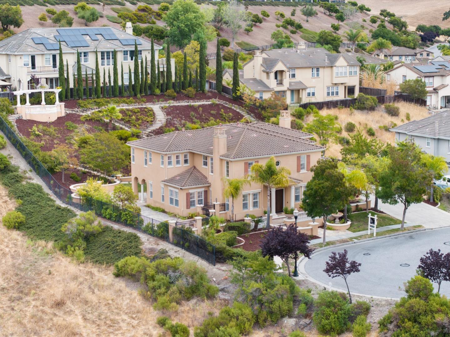 4800 Shady Meadows Place San Jose, CA 95138 - Photo 15 of 89 an aerial view of a house with a yard and lake view