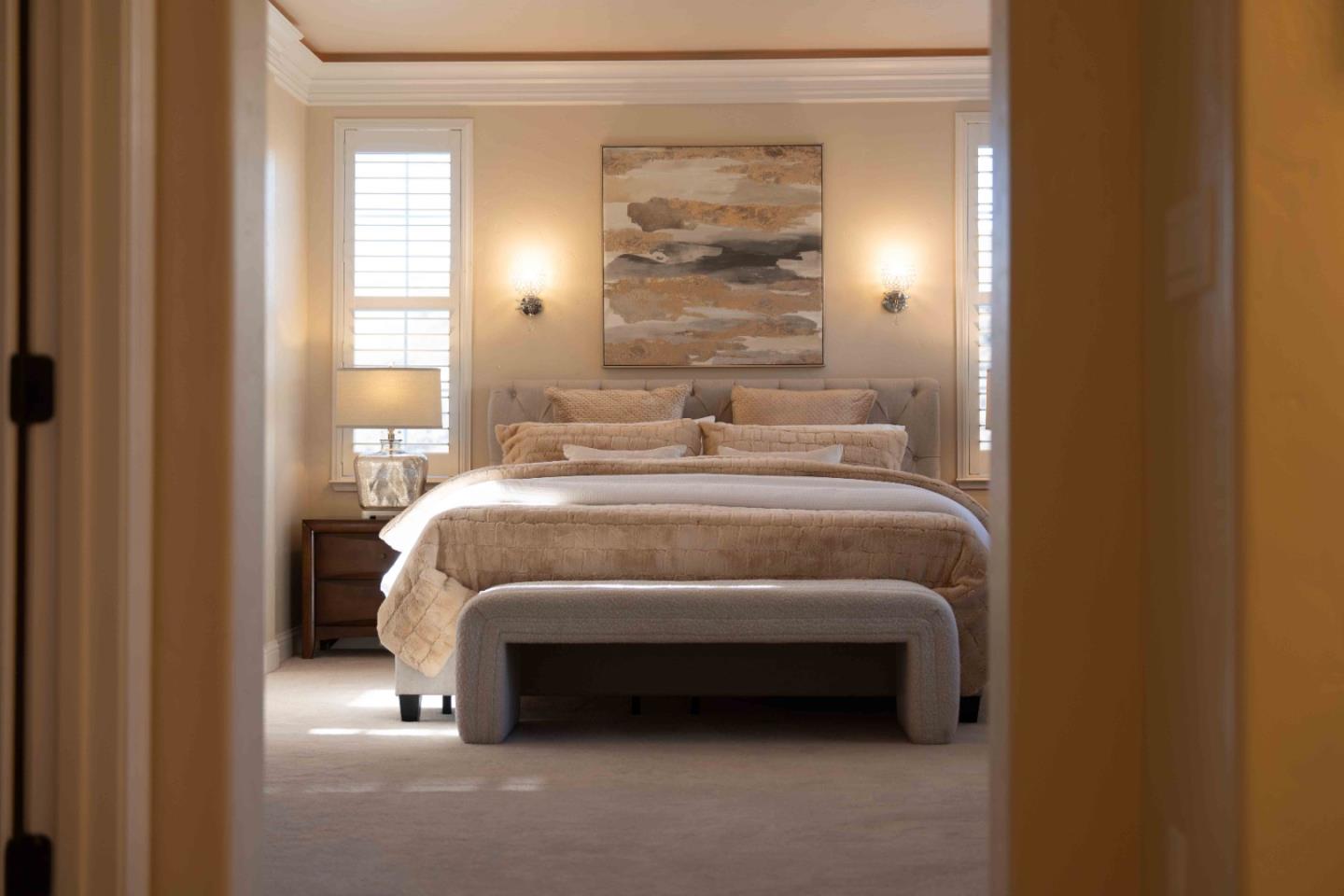 4800 Shady Meadows Place San Jose, CA 95138 - Photo 39 of 89 a bed sitting in a bedroom next to a window