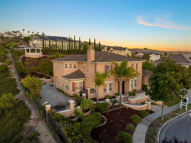 a view of a city with mountain