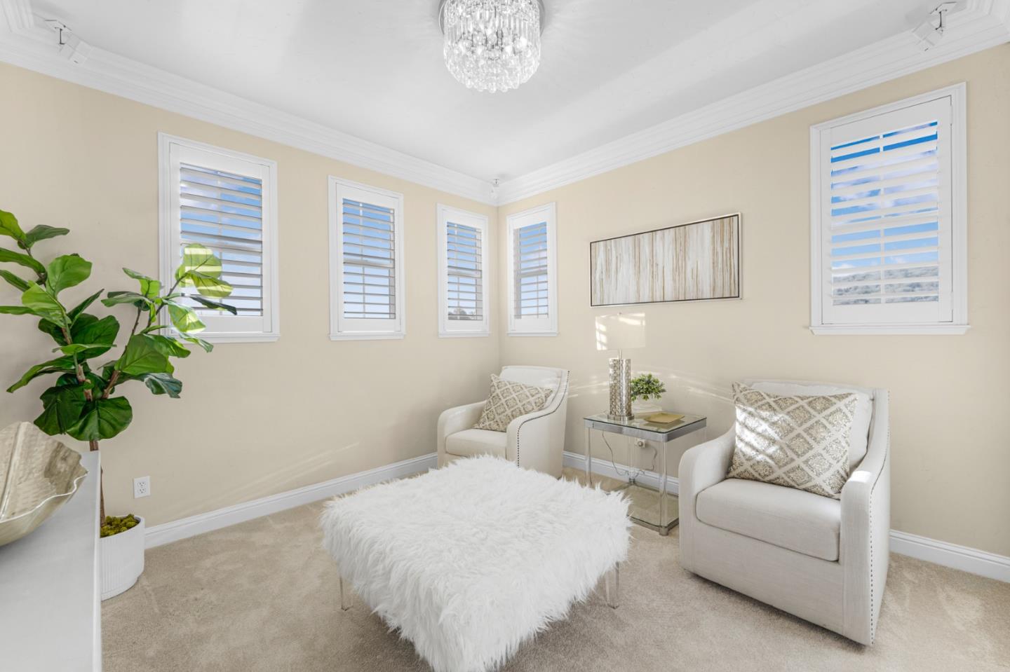 4800 Shady Meadows Place San Jose, CA 95138 - Photo 54 of 89 a bedroom with furniture and a potted plant