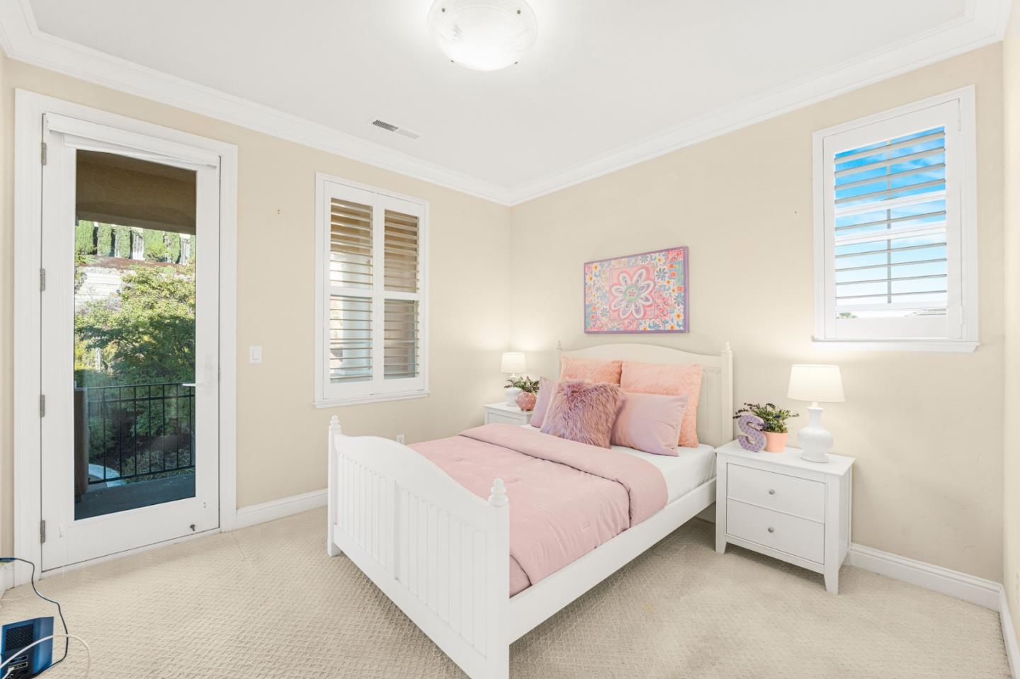 4800 Shady Meadows Place San Jose, CA 95138 - Photo 62 of 89 a bedroom with a bed and a large window