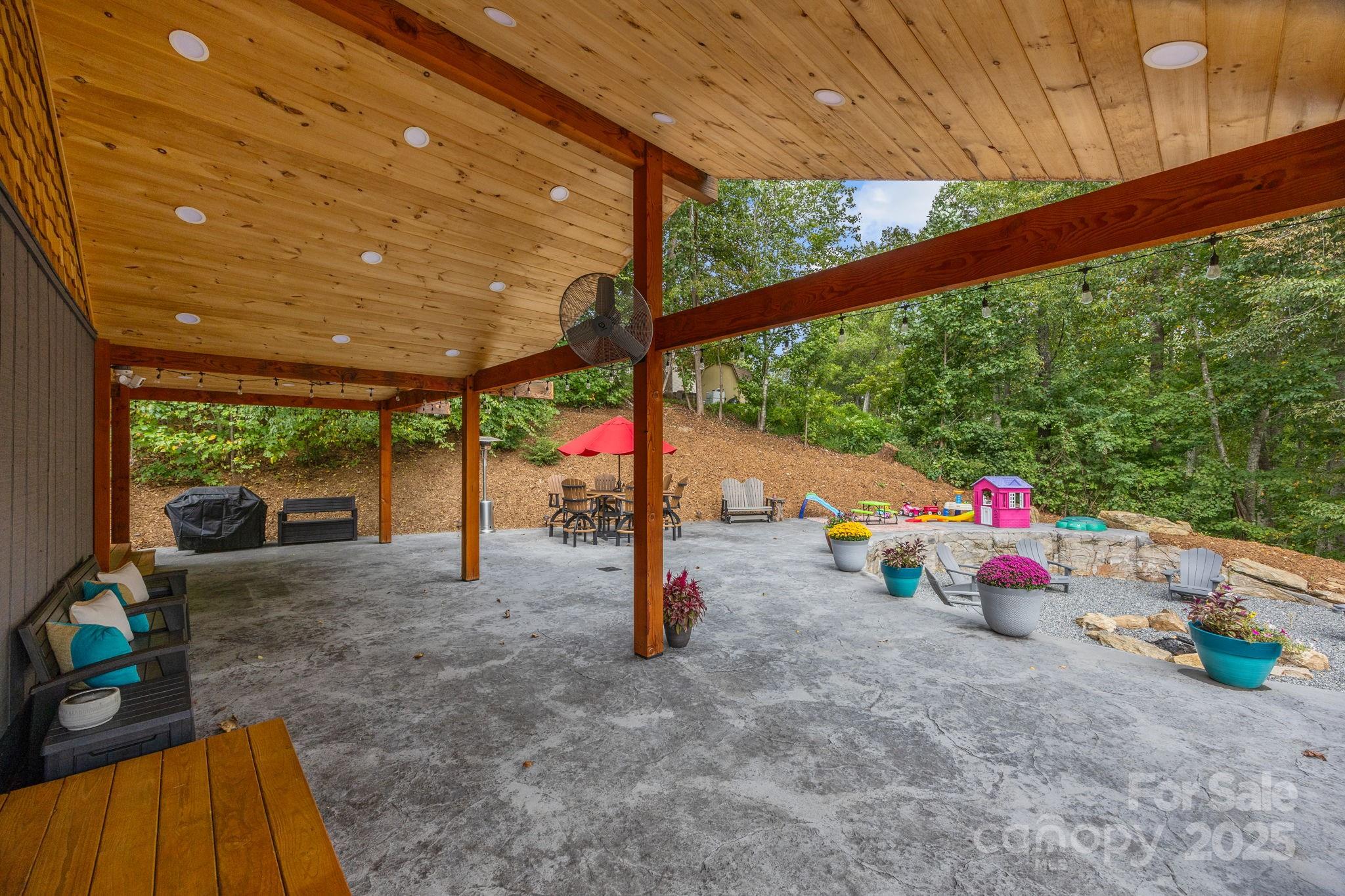 263 Morgan Branch Road Leicester, NC 28748 - Photo 6 of 31 a view of swimming pool with sitting area