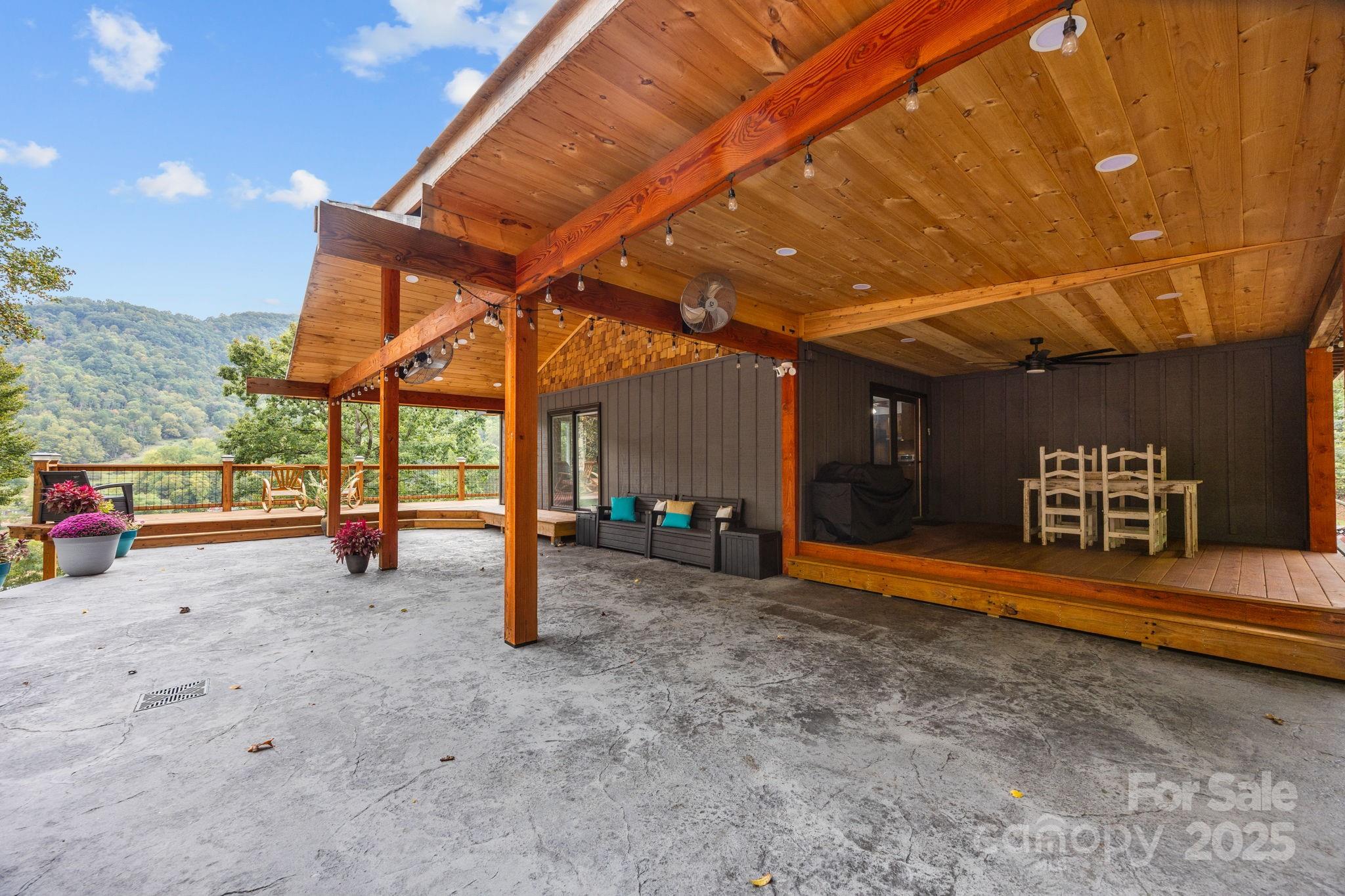 263 Morgan Branch Road Leicester, NC 28748 - Photo 7 of 31 a view of a room with wooden walls
