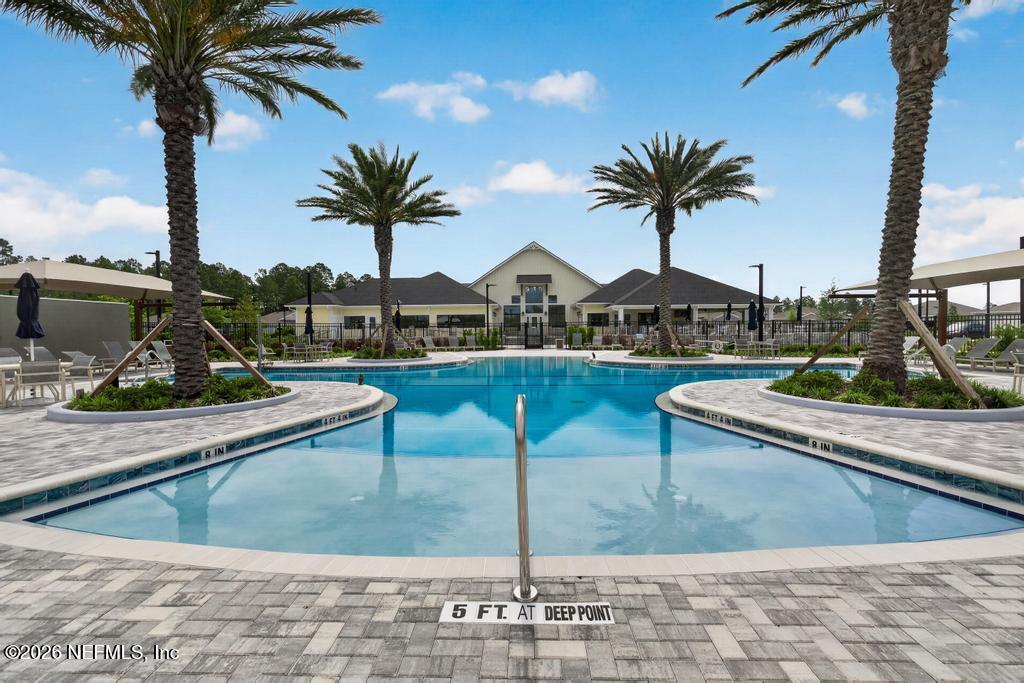 75268 Pondside Lane Yulee, FL 32097 - Photo 44 of 86 a view of outdoor space yard and swimming pool